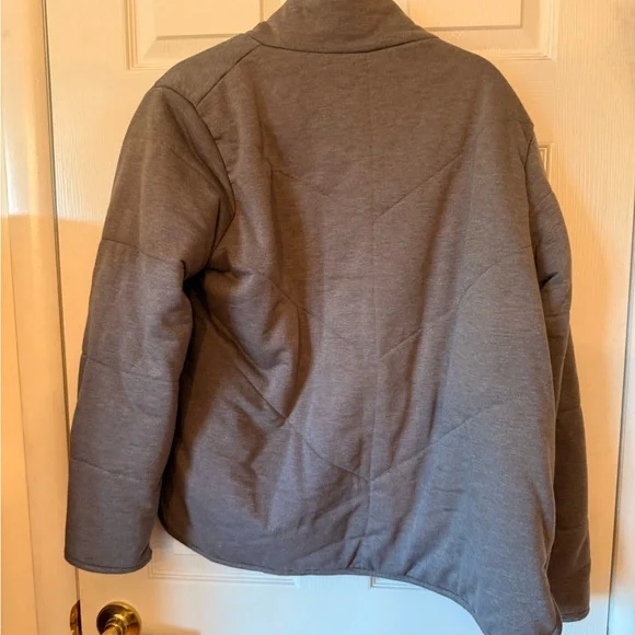 Three Dots Charcoal Puffer Jacket - Picture 4 of 5